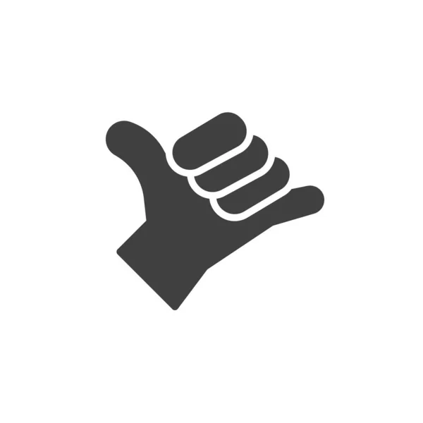 Hang loose hand sign vector icon — Archivo Imágenes Vectoriales