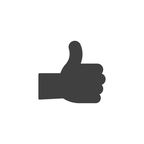 Thumb up hand gesture vector icon — Archivo Imágenes Vectoriales