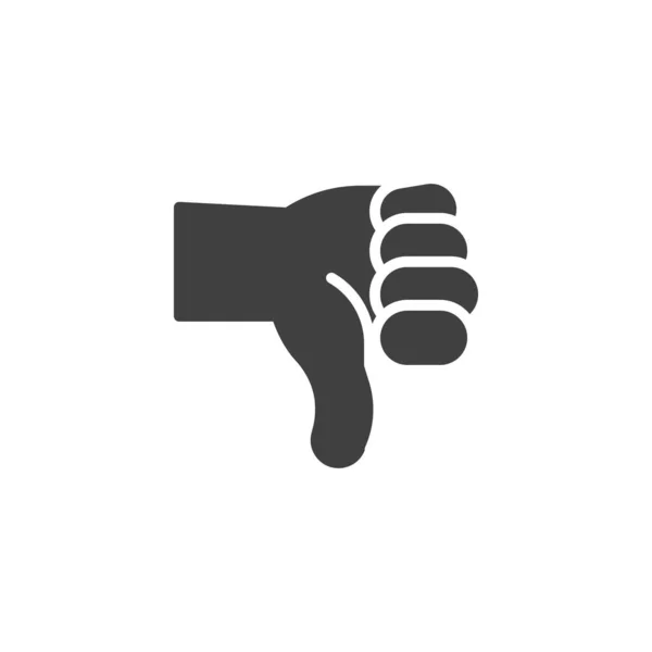 Thumb down hand vector icon — Stockvector