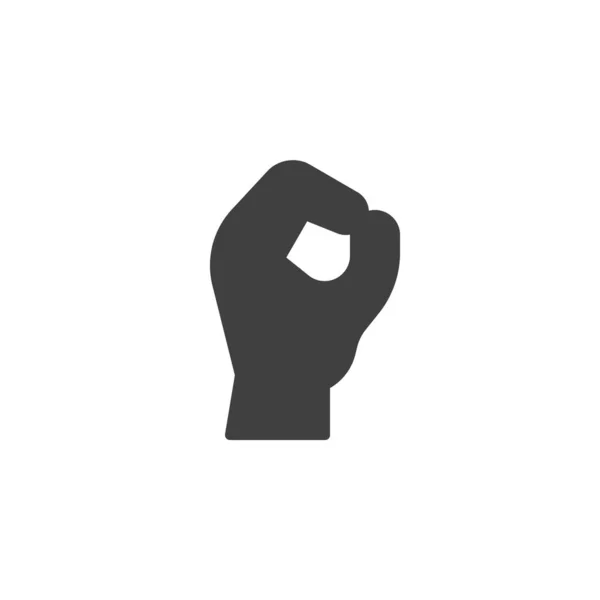 A-hole hand gesture vector icon - Stok Vektor
