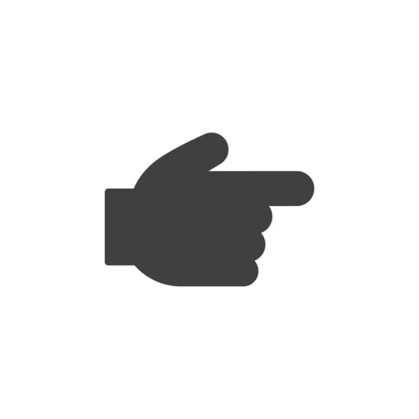 Finger pekar höger vektor ikon — Stock vektor