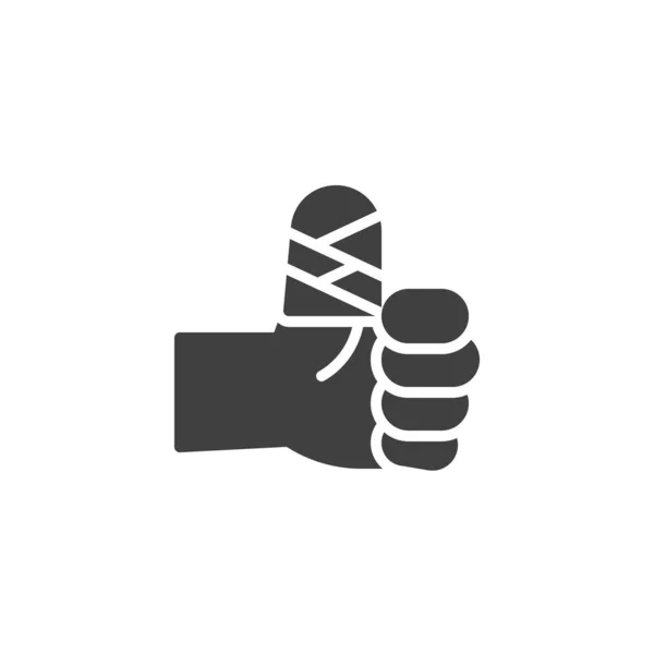 Bandaged finger vector icon — Archivo Imágenes Vectoriales