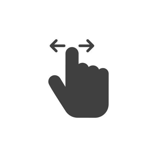 Horisontell svepa gest vektor ikon — Stock vektor