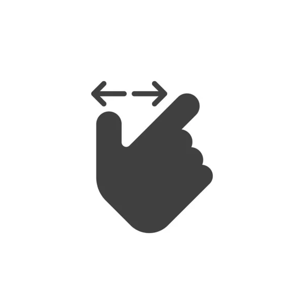 Zoom no ícone do vetor de gesto — Vetor de Stock