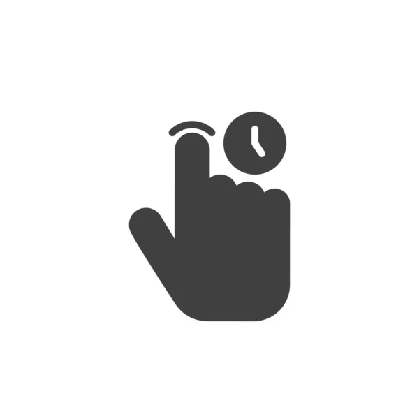 Touchez et maintenez l'icône vectorielle — Image vectorielle