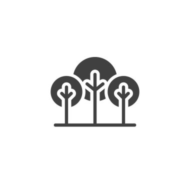Ağaçlar vektör simgesi