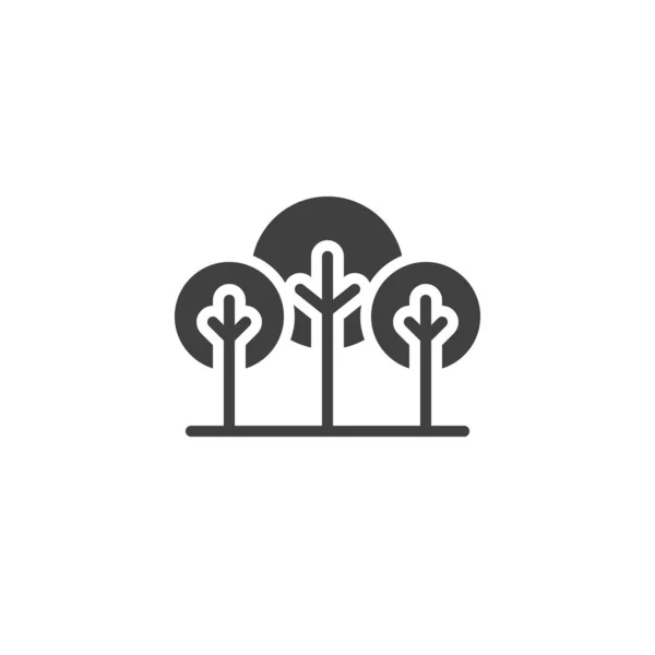 Ikona Vektor stromy — Stockový vektor