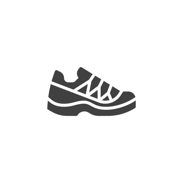 Senderismo zapatos vector icono — Vector de stock