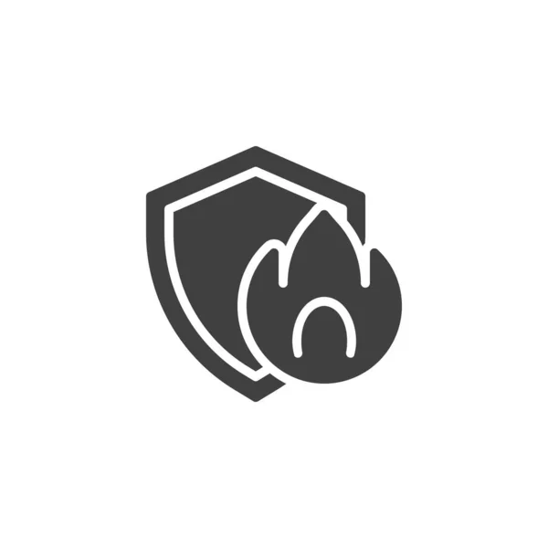 Fire insurance vector icon — Stock Vector
