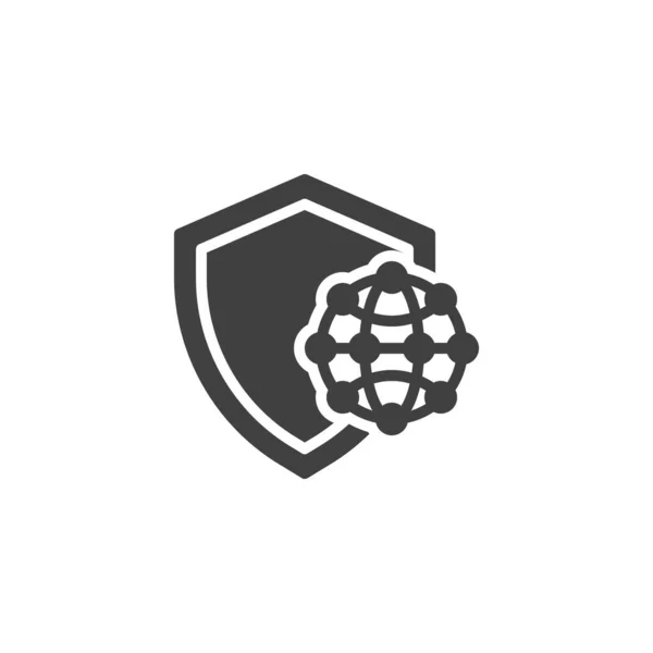 Cyber insurance vector icon — Stock Vector