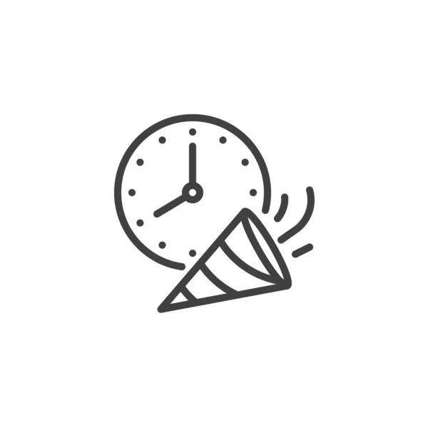 Icono de línea de tiempo partido — Vector de stock