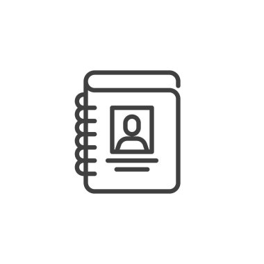 İletişim defteri satırı simgesi