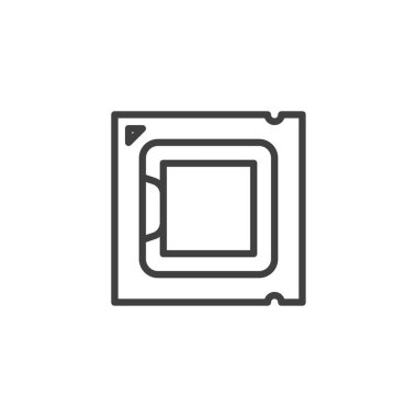 İşlemci satırı simgesi