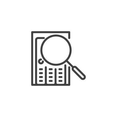 Veri tarama çizgisi simgesi