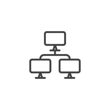 LAN ağ çizgisi simgesi