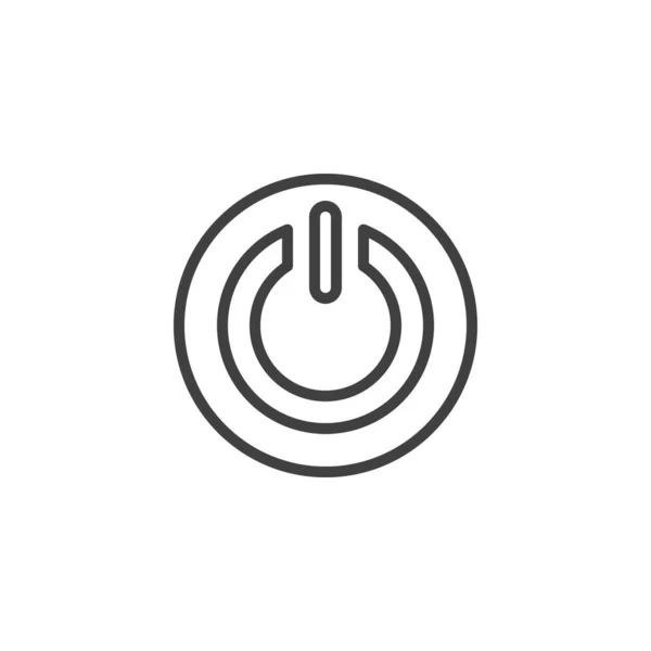 Power switch line icon — Stock Vector