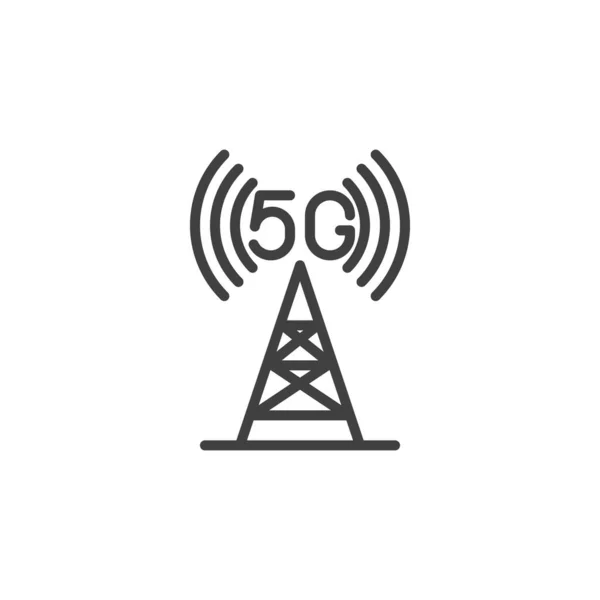 Ícone de linha de sinal 5g —  Vetores de Stock