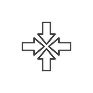 dört ok satırı simgesi