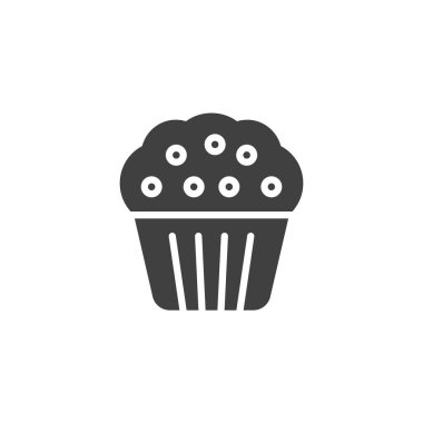 Muffin vektör simgesi