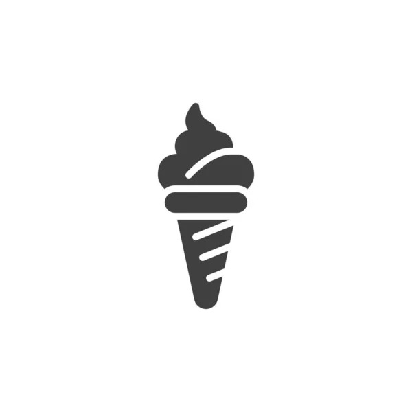 冰淇淋圆锥矢量图标 — 图库矢量图片