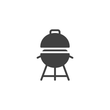 Barbekü ızgara vektör simgesi