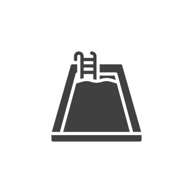 yüzme havuzu vektör simgesi