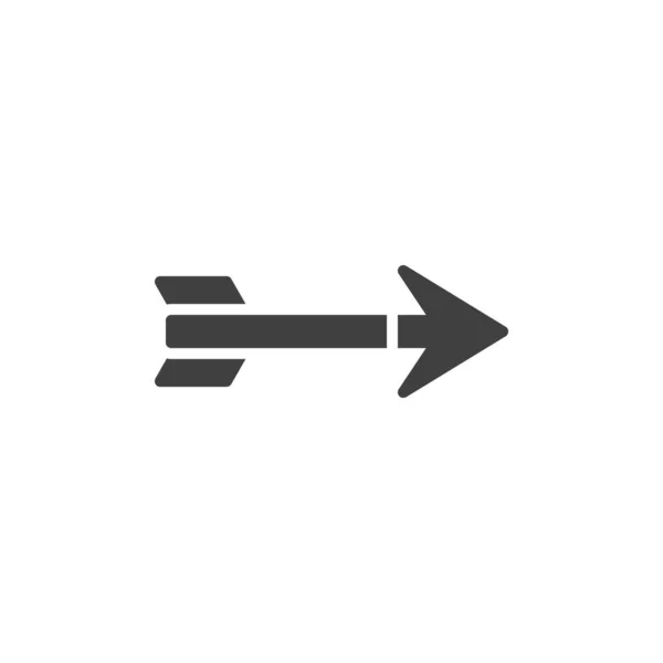 Ikona Vektoru Šipky Doprava Vyplněný Plochý Znak Pro Mobilní Koncept — Stockový vektor