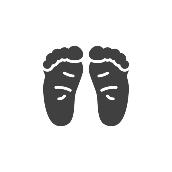 Baby Feet Vector Icon Filled Flat Sign Mobile Concept Web — Stock vektor