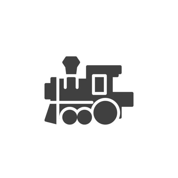 Tren Juguete Vector Icono Signo Plano Lleno Para Concepto Móvil — Archivo Imágenes Vectoriales