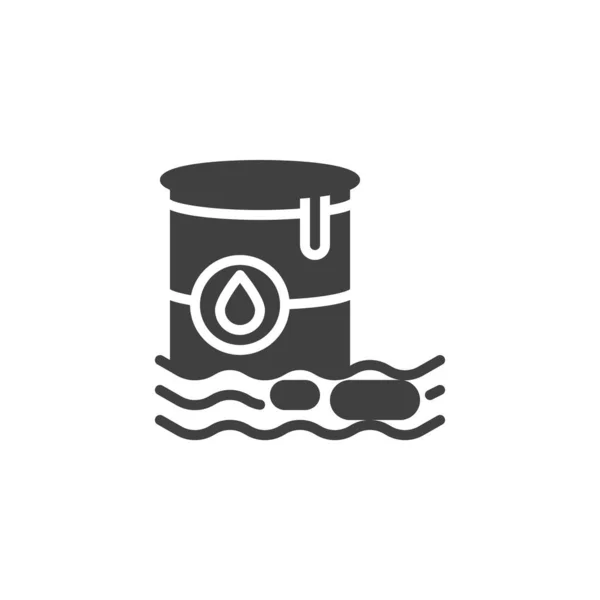 Ikona Wektora Zanieczyszczenia Olejami Wypełnione Płaski Znak Dla Koncepcji Mobilnej — Wektor stockowy