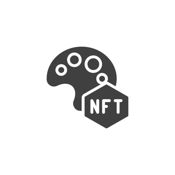 Nftアートベクトルアイコン モバイルコンセプトとウェブデザインのための完全なフラット記号 ファンタブルではないトークンパレットのグリフアイコン シンボル ロゴイラスト ベクトルグラフィックス — ストックベクタ