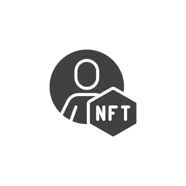 Nftクリエイターベクターアイコン モバイルコンセプトとウェブデザインのための完全なフラット記号 Nft開発者グリフアイコン シンボル ロゴイラスト ベクトルグラフィックス — ストックベクタ