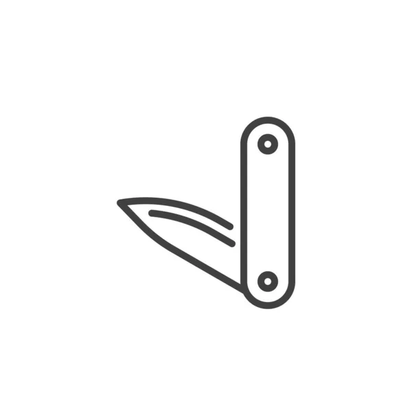 Pocket Knife Line Icon Linear Style Sign Mobile Concept Web — Archivo Imágenes Vectoriales