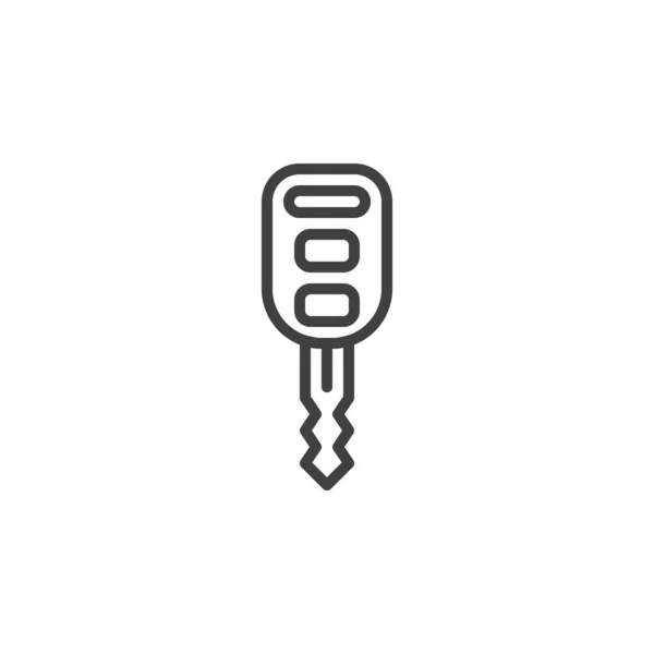 Car Key Line Icon Linear Style Sign Mobile Concept Web — Vector de stock