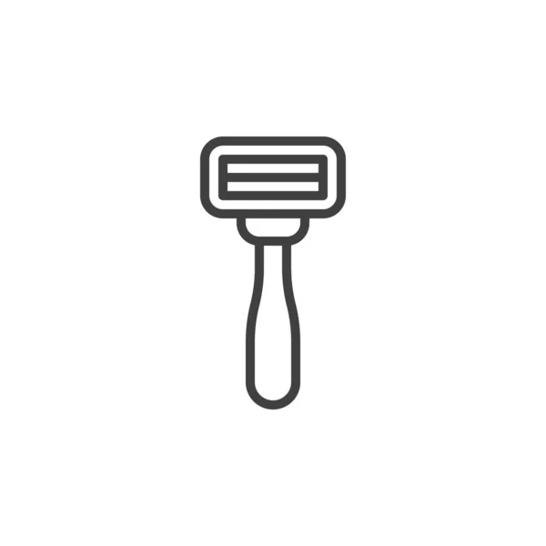 Shaving Razor Line Icon Linear Style Sign Mobile Concept Web — Stock Vector