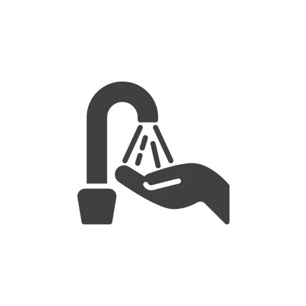 Hands Washing Vector Icon Filled Flat Sign Mobile Concept Web — 图库矢量图片