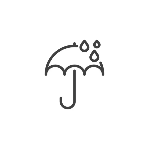 Keep Dry Line Icon Linear Style Sign Mobile Concept Web — Stockvector