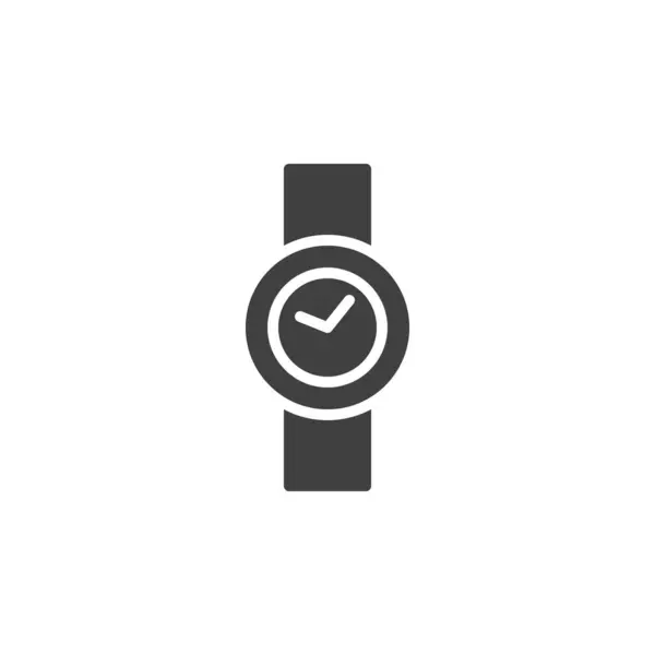 Wristwatch Vector Icon Filled Flat Sign Mobile Concept Web Design — 스톡 벡터