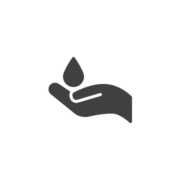 Hands Hygiene Vector Icon Filled Flat Sign Mobile Concept Web — Stockvector
