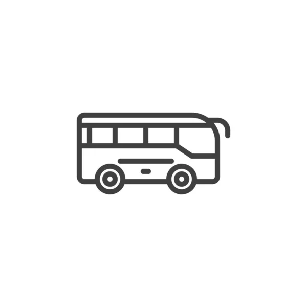 Symbolbild Der Schulbuslinie Lineares Stilschild Für Mobiles Konzept Und Webdesign — Stockvektor