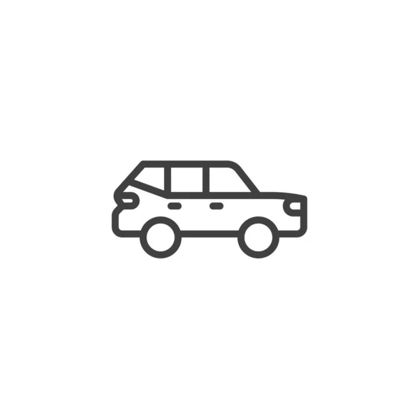 Suv Car Line Icon Linear Style Sign Mobile Concept Web — 스톡 벡터