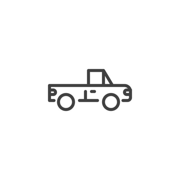 Pickup Car Line Icon Linear Style Sign Mobile Concept Web — 스톡 벡터
