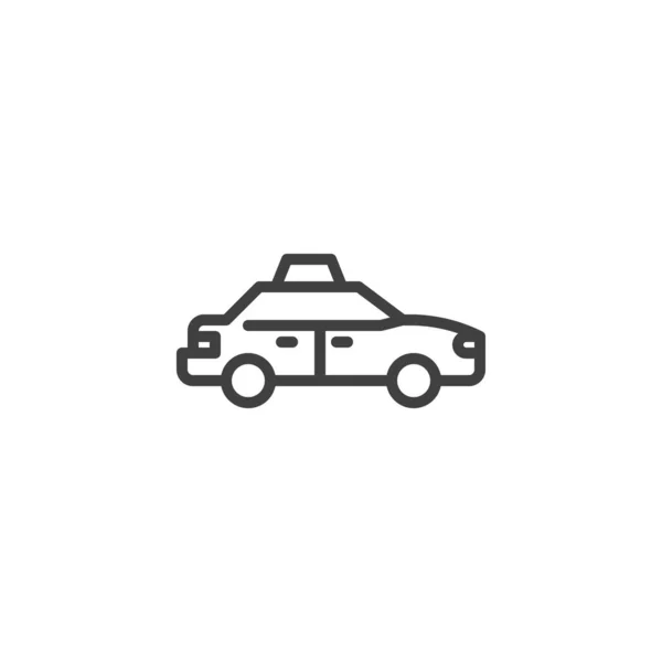 Taxi Car Vector Icon Filled Flat Sign Mobile Concept Web — Vettoriale Stock