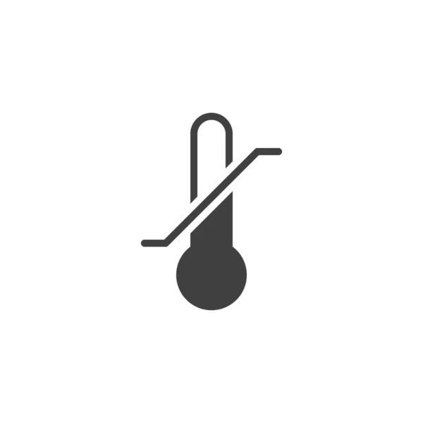 Ikona Wektora Ograniczenia Temperatury Wypełnione Płaski Znak Dla Koncepcji Mobilnej — Wektor stockowy