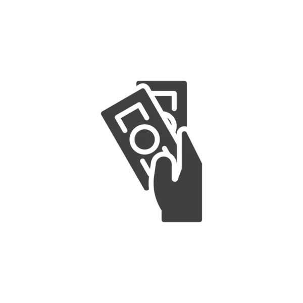 Векторний Значок Сплати Готівкою Заповнений Плоский Знак Мобільної Концепції Веб — стоковий вектор