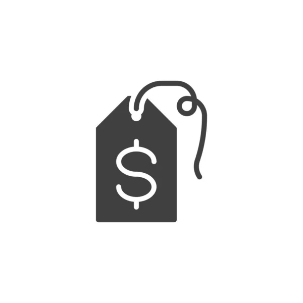 Price Tag Vector Icon Filled Flat Sign Mobile Concept Web — ストックベクタ