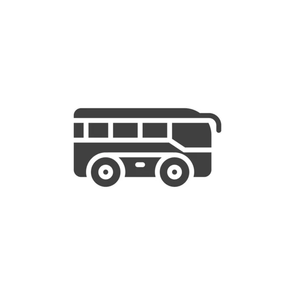 School Bus Vector Icon Filled Flat Sign Mobile Concept Web — Stock vektor