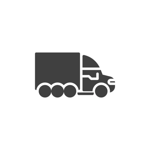Delivery Truck Vector Icon Filled Flat Sign Mobile Concept Web — ストックベクタ