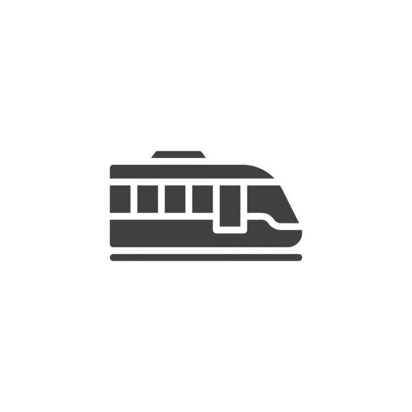 Tramvay Vektör Simgesi Mobil Konsept Web Tasarımı Için Düz Tabela — Stok Vektör