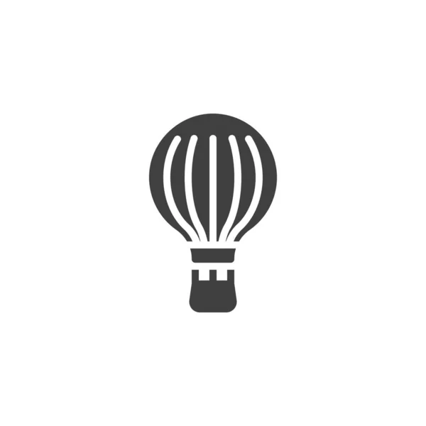 Hot Air Balloon Vector Icon Filled Flat Sign Mobile Concept — Image vectorielle